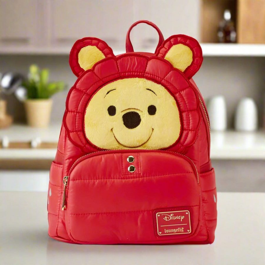 Disney's Winnie the Pooh Puffer Jacket Loungefly Mini Backpack