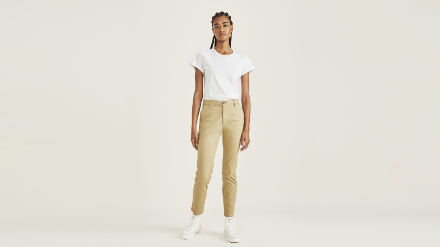 Dockers Weekend Chinos, Skinny Fit, Women's, Khaki 26