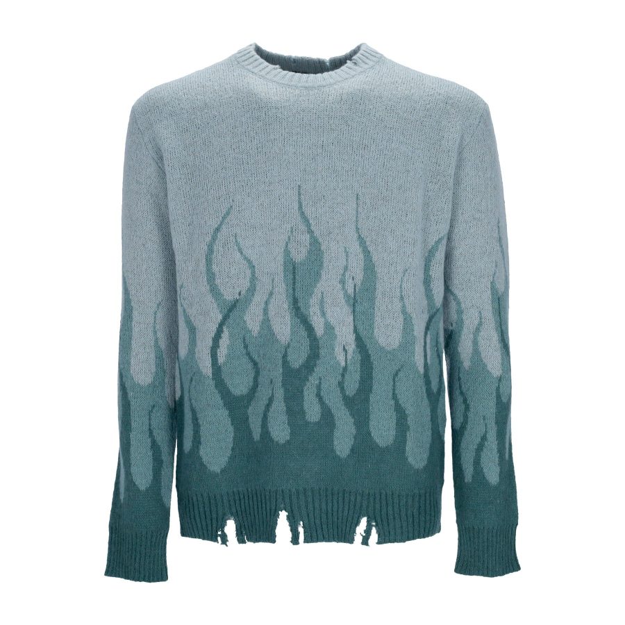 Double Flames Men's Sweater L/s Jumper Balsam Green