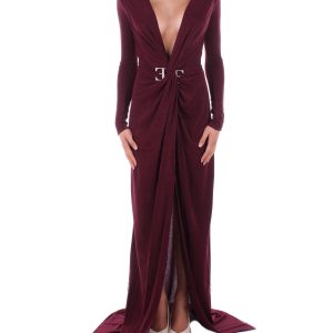 ELISABETTA FRANCHI RED CARPET Dresses Bordeaux