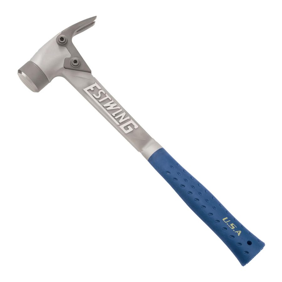 ESTWING ALBL 14 Oz. Blue Vinyl Grip Aluminum Hammer with Smooth Face