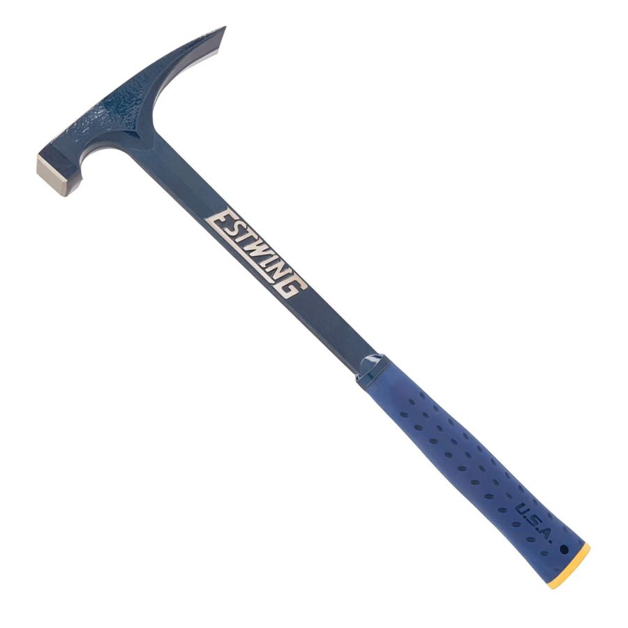 ESTWING E6-22BLCL 22 oz. Smooth Face Bricklayer Hammer - Blue Shock Reduction Grip