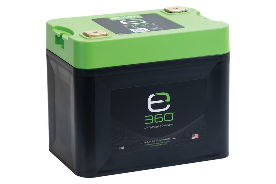 EXPION 360 EX-G24-80C GROUP 24 80AMP LITHIUM BATTERY, Group 24; 12.8 Volt DC; 80 Ampere; 1024 Wh; Lithium; M8 x 1.25 Terminal; 32 Degree To 140 Degree Fahrenheit Charge Temperature; 10.24 Inch Length; 6.81 Inch Width; 8.59 Inch Height