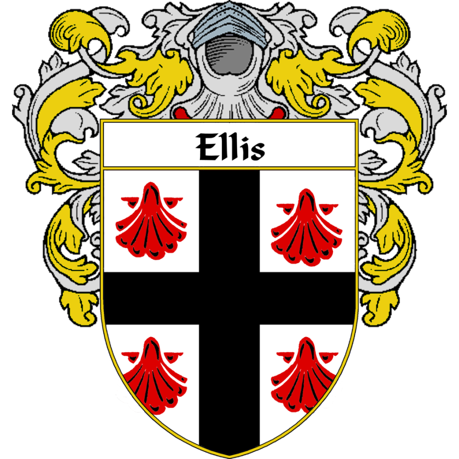 Ellis Family Crest / Coat of Arms JPG and PDF - Instant Download