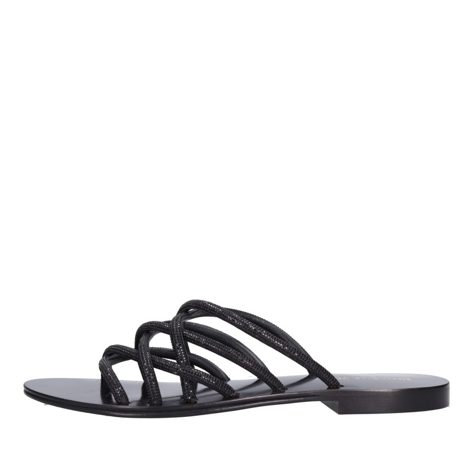 Emanuelle Vee Sandals Black