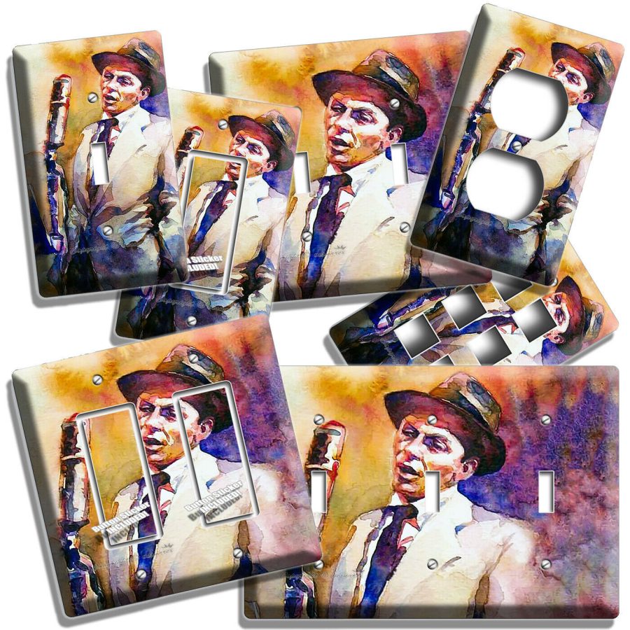 FRANK SINATRA AMERICAN JAZZ SINGER LIGHT SWITCH OUTLET WALL PLATES KARAOKE DECOR