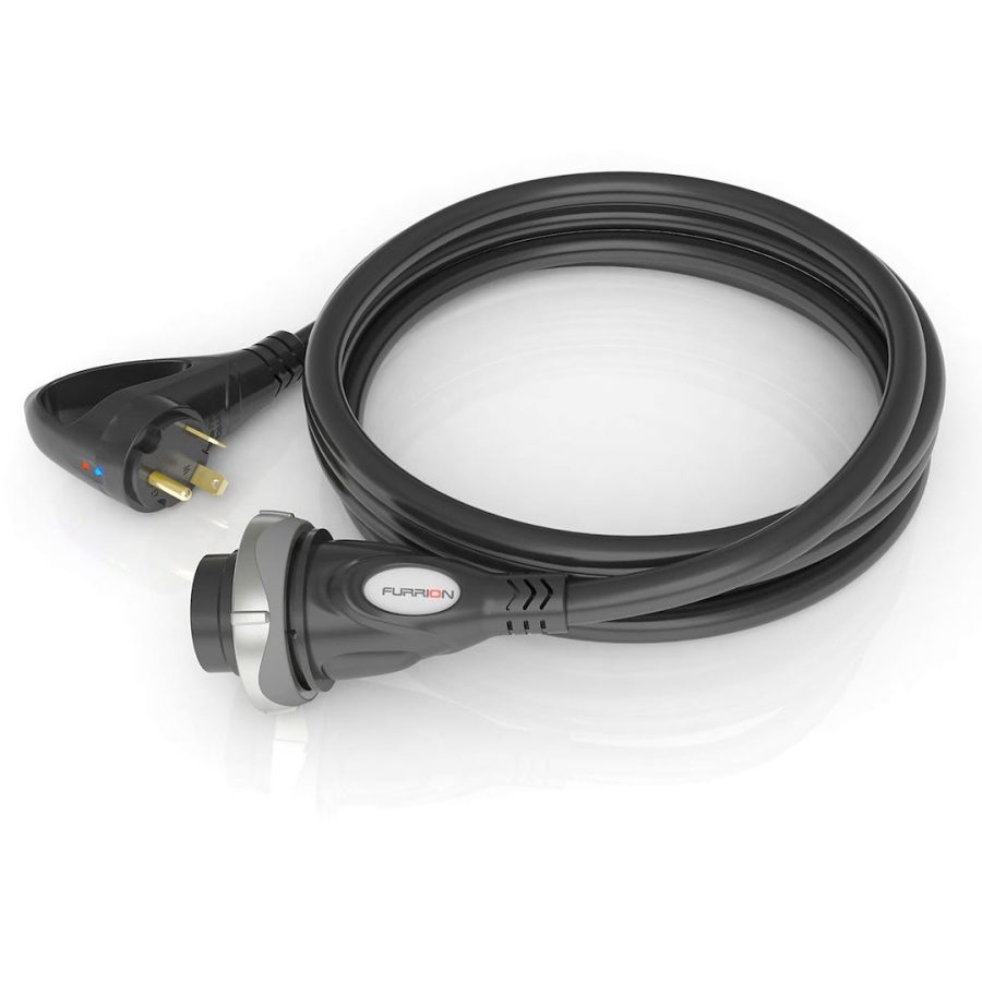 FURRION F30R30-SB-OEM 30FT30A 125V RV FAULT SMART CORDSET, Power Supply Cord; 3 Prong For L5-30R Locking Ends; 30 Amp/ 125 Volt; 10/3 STW Cable; 30 Foot Length; Black; Plug Head Handle Grip; With LED Power Indicator