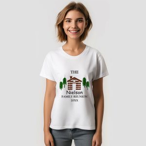 Family Reunion Custom Name TShirt with Cabin