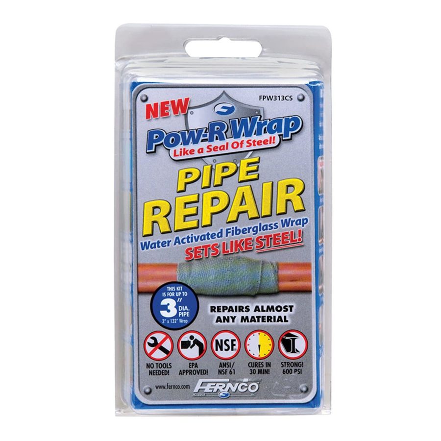 Fiberglass Repair Kit, 3 x 132 In, Gray