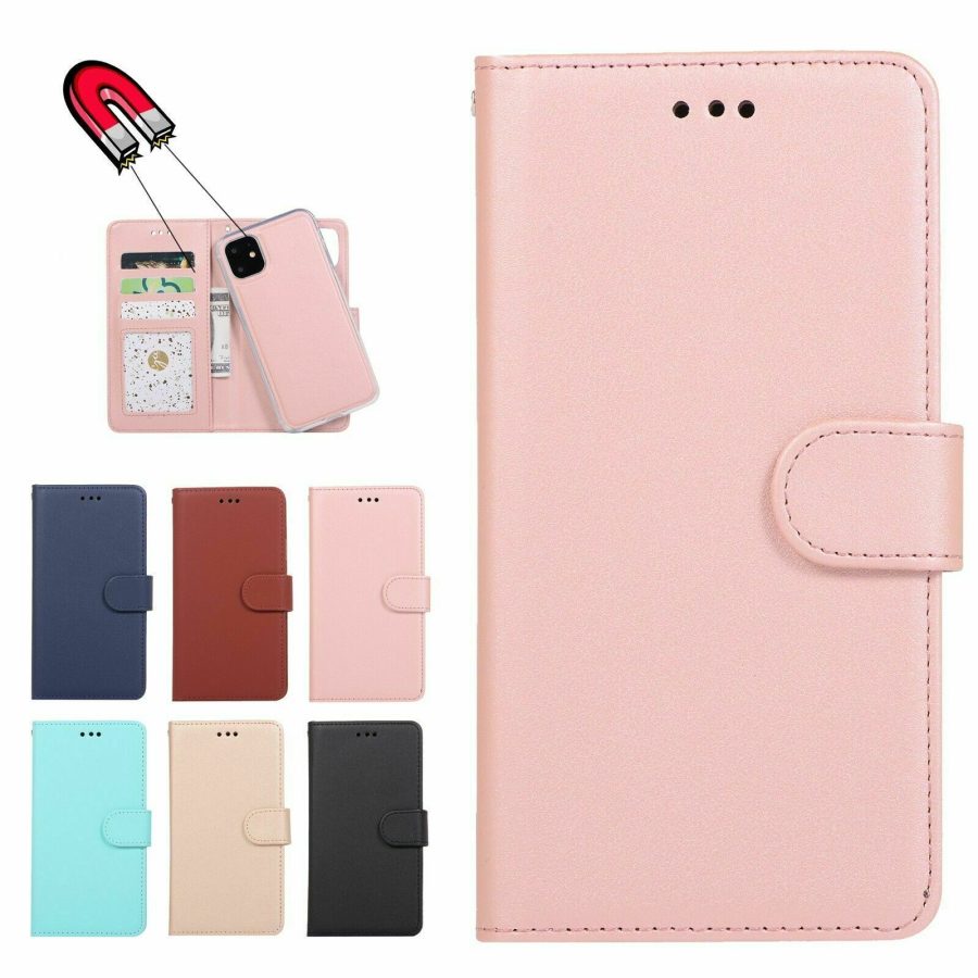 For iPhone 12 11 Pro max mini 78 XS Wallet Leather MAGNETIC FLIP back COVER Case