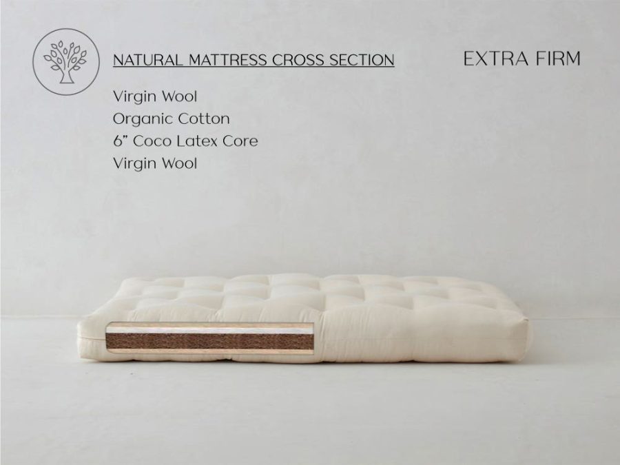 Full Double Coconut Mattress Extra Firm - CoCoMax by The Futon Shop