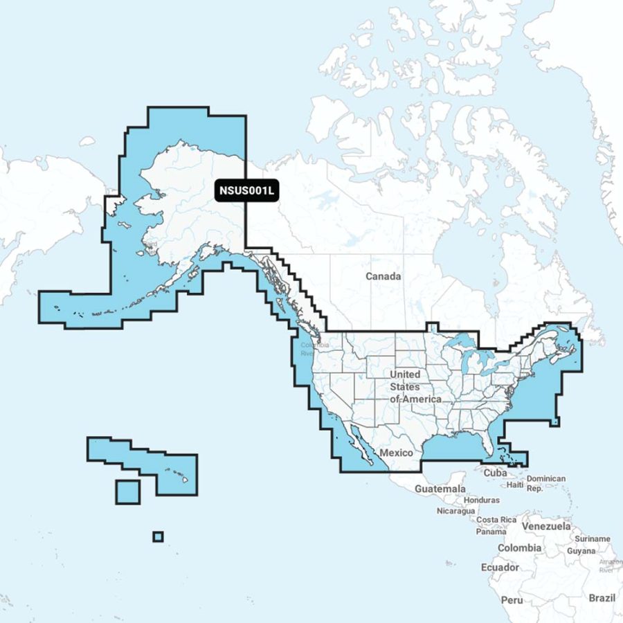 GARMIN 010-C1287-20 NAVIONICS+ NSUS001L US & COASTAL CANADA