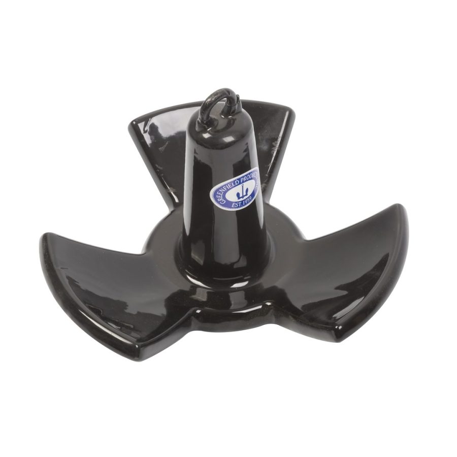 GREENFIELD 520B Vinyl Coated River Anchor - Black (19-20 lb.)