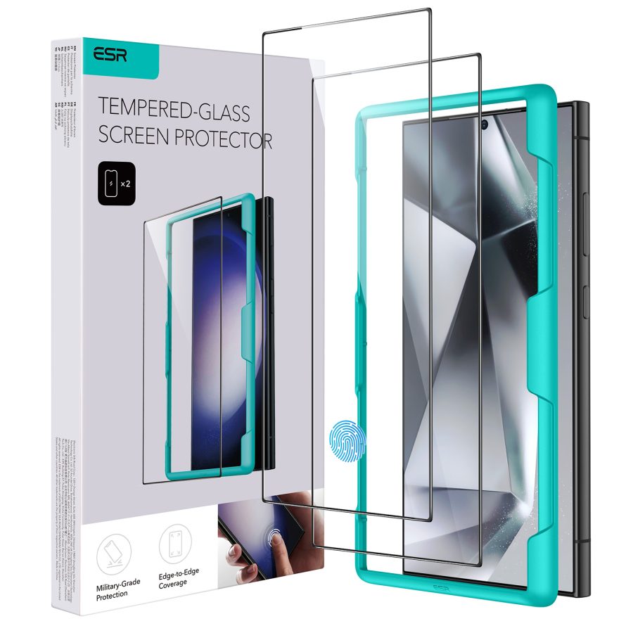 Galaxy S24 Ultra Tempered-Glass Screen Protector 2 Pack