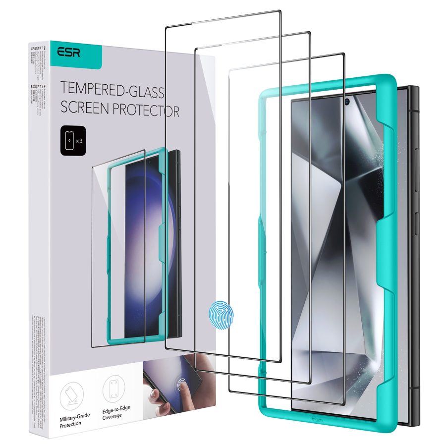 Galaxy S24 Ultra Tempered-Glass Screen Protector 3 Pack