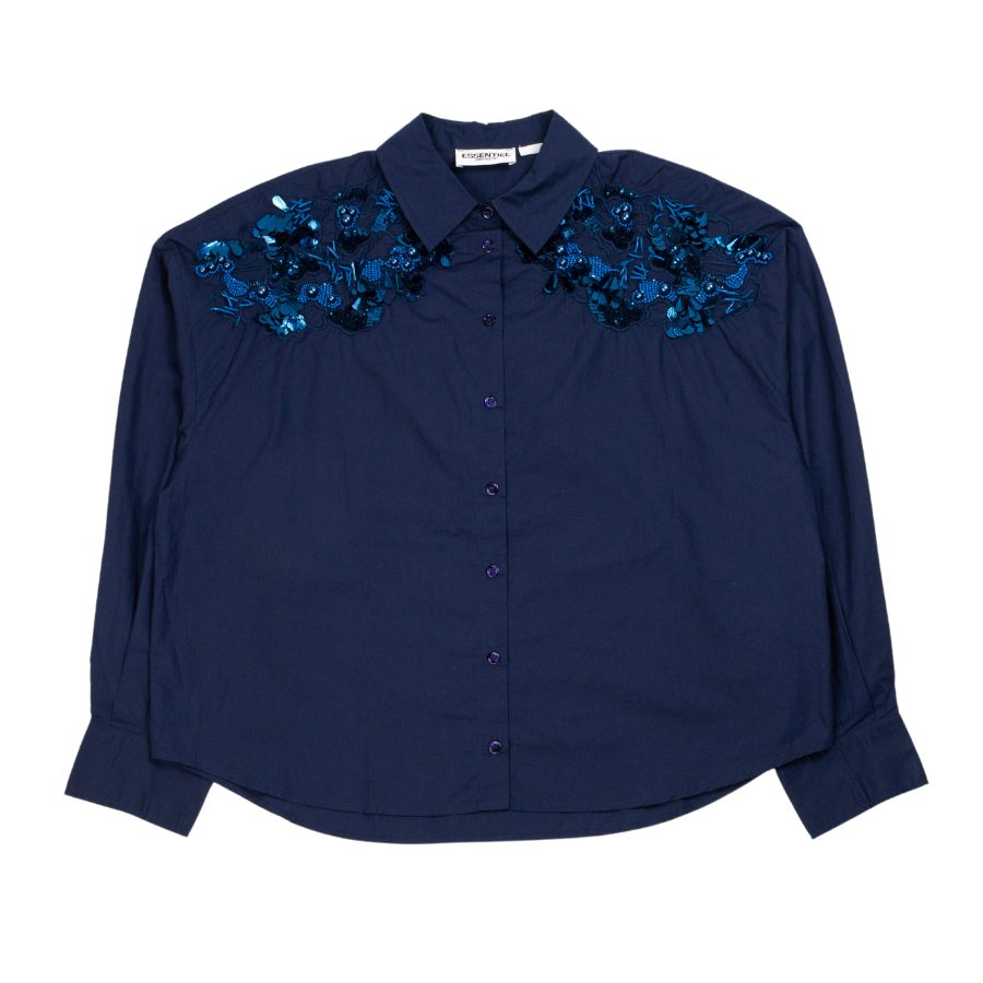 Gdog Embellished shirt in blue