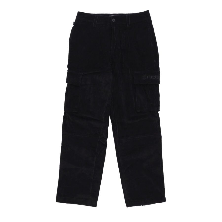 Genesis Corduroy Cargo Pant Black Men's Long Trousers