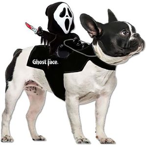 Ghost Face Pet Rider Vest Costume