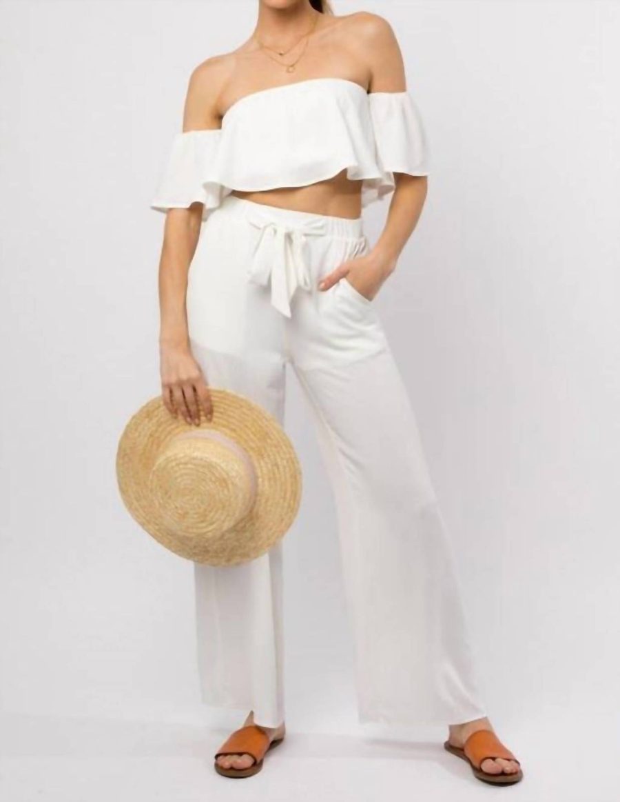 Gilli beach pants in White