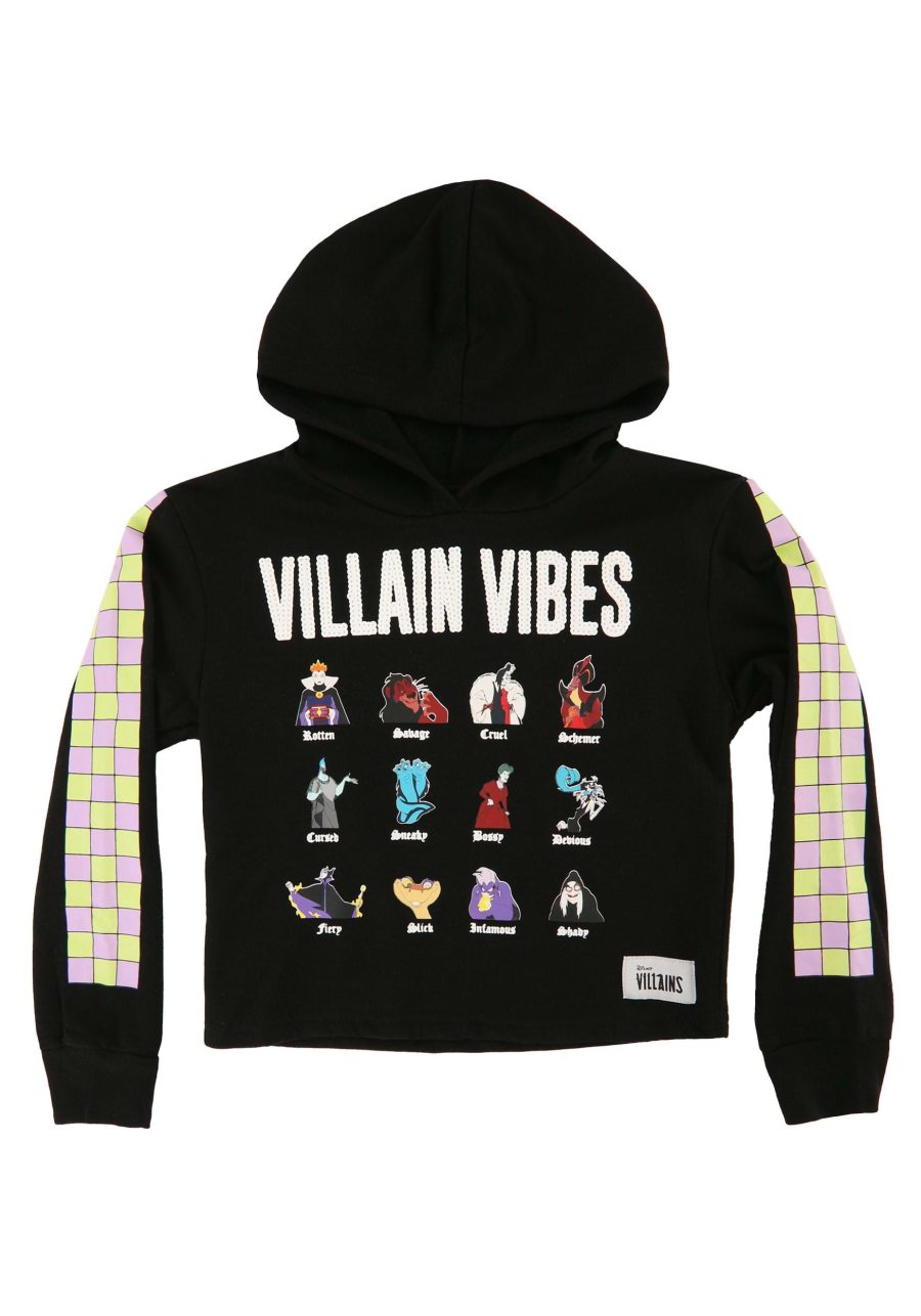 Girl's Disney Villain Vibes Pop Art Skimmer Hoodie