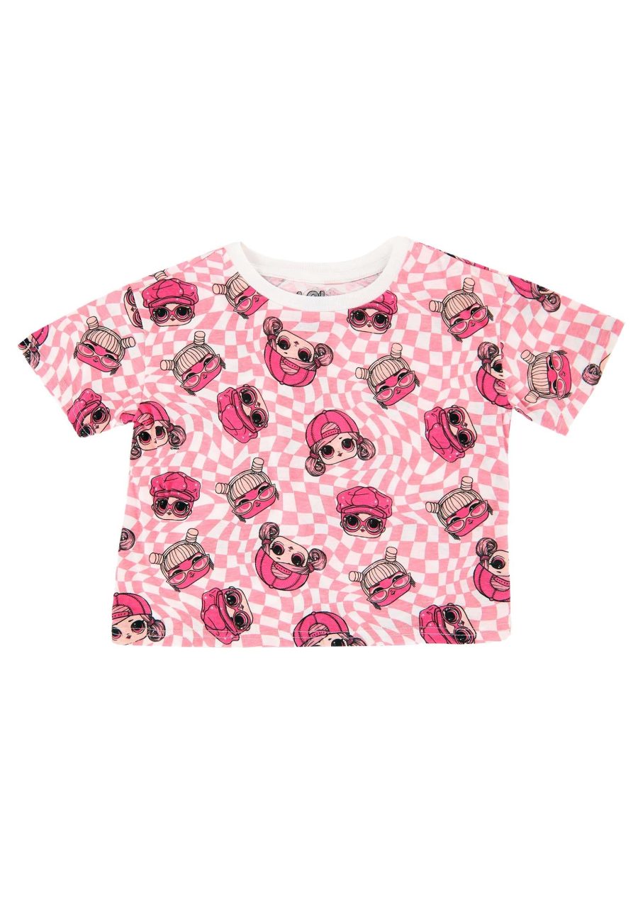 Girls LOL Surprise Warped All Over Print Skimmer Tee