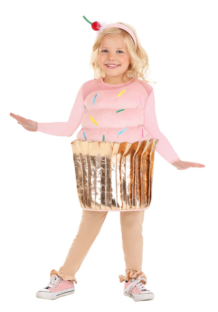 Girl's Pink Cupcake Toddler Costume