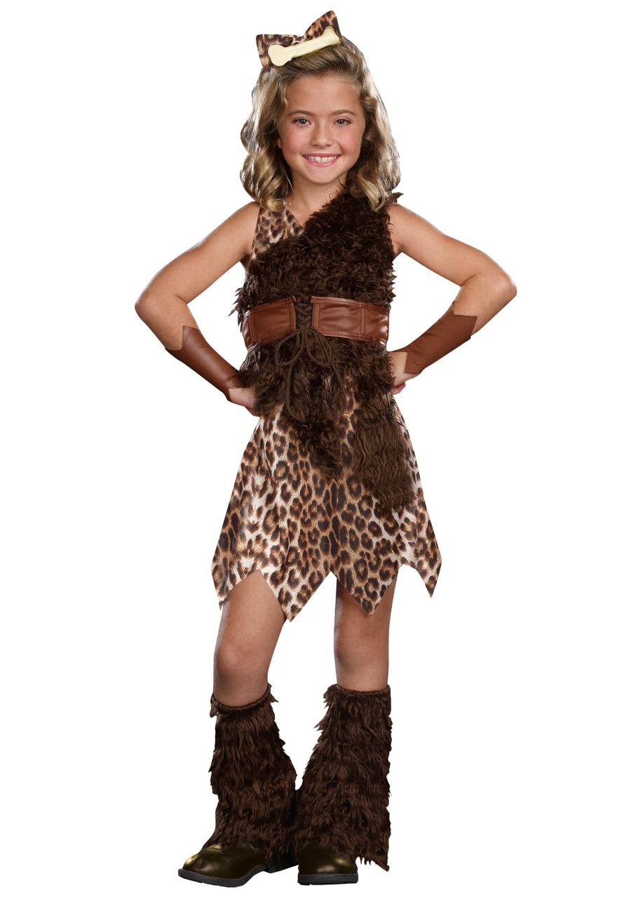 Girls Prehistoric Cave Girl Cutie Costume