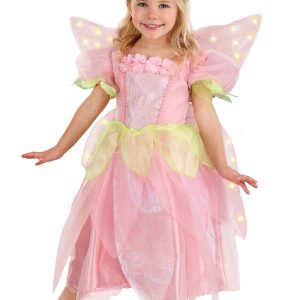 Girl's Toddler Deluxe Rose Fairy Costume Dress