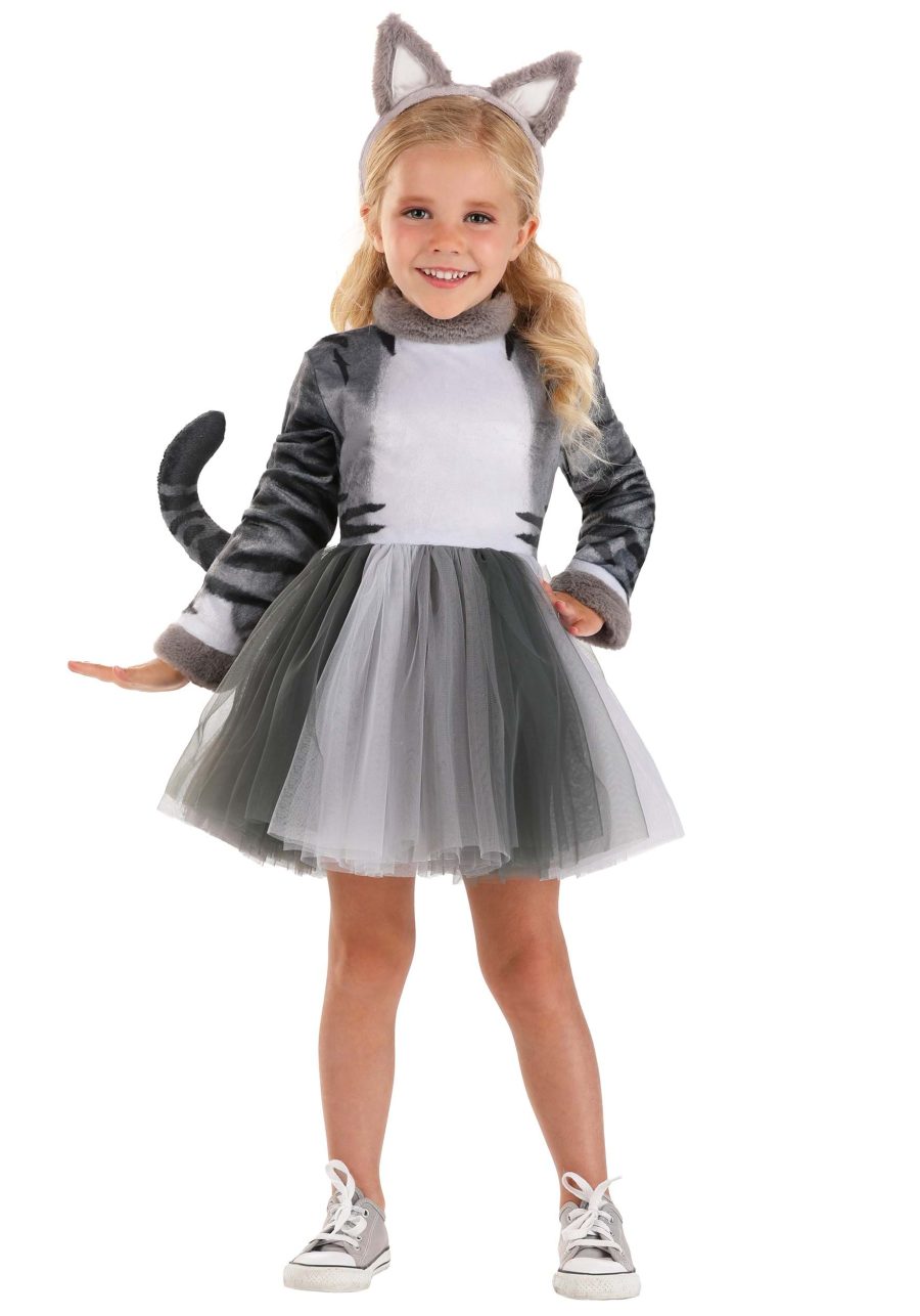 Girl's Toddler Tabby Cat Costume Dress