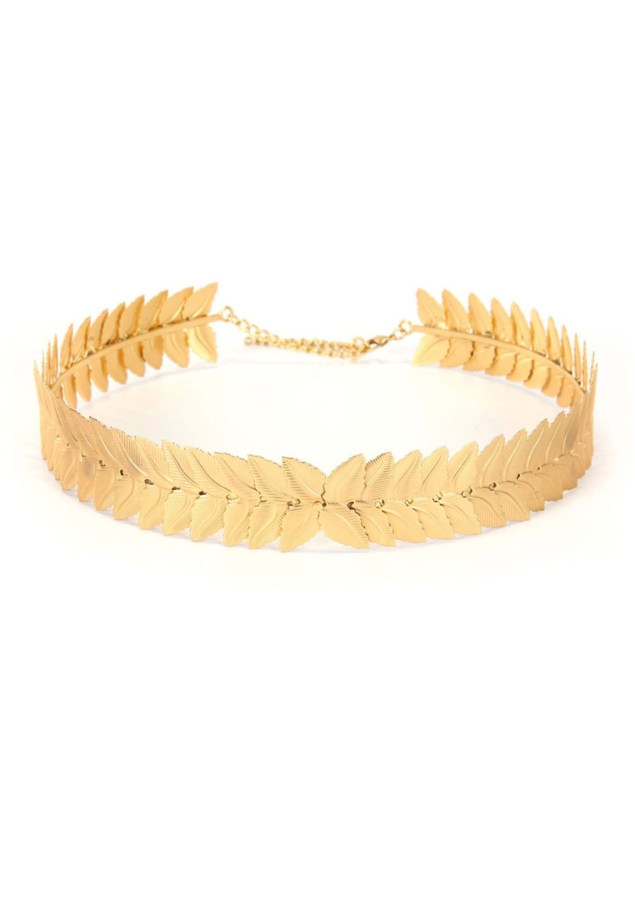 Gold Caesar Costume Circlet for Men