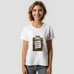 Gold Silver Stripe Family Reunion Custom T-Shirt