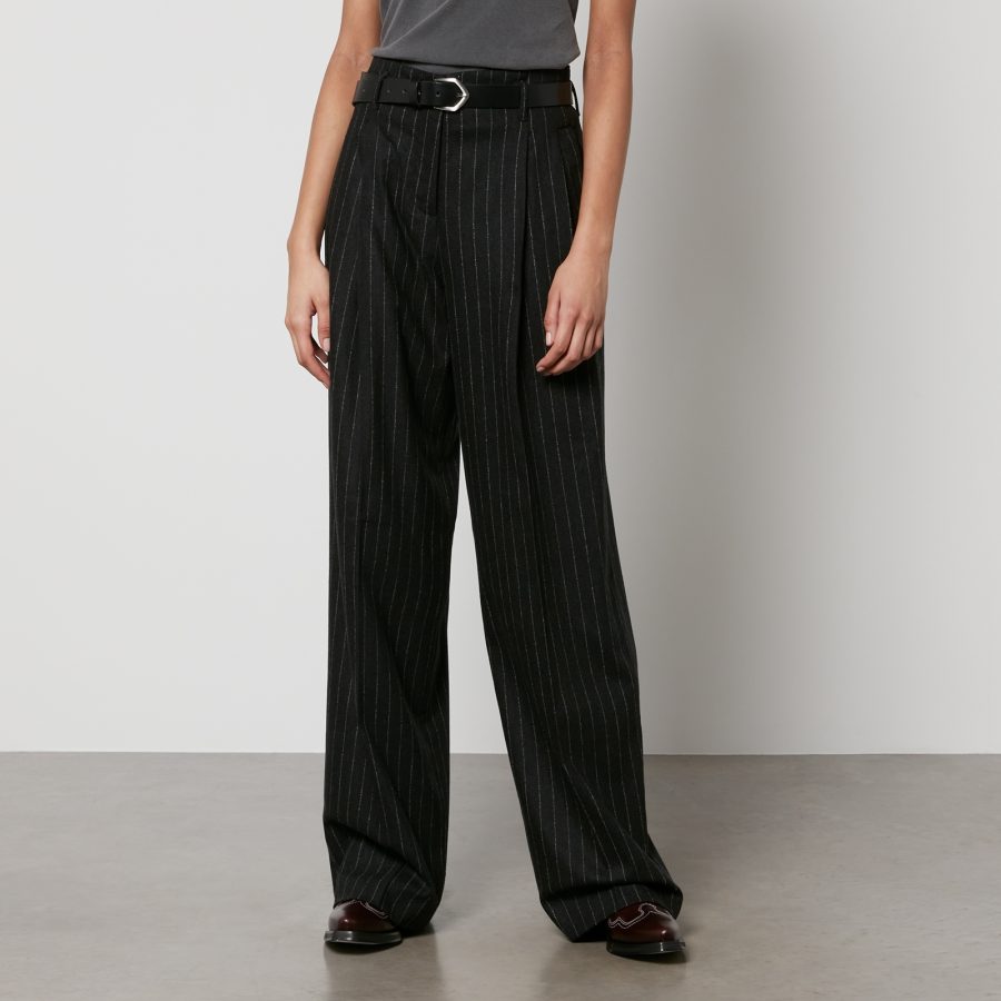 Golden Goose Journey W's Pinstriped Wool-Blend Trousers - IT 36/UK4