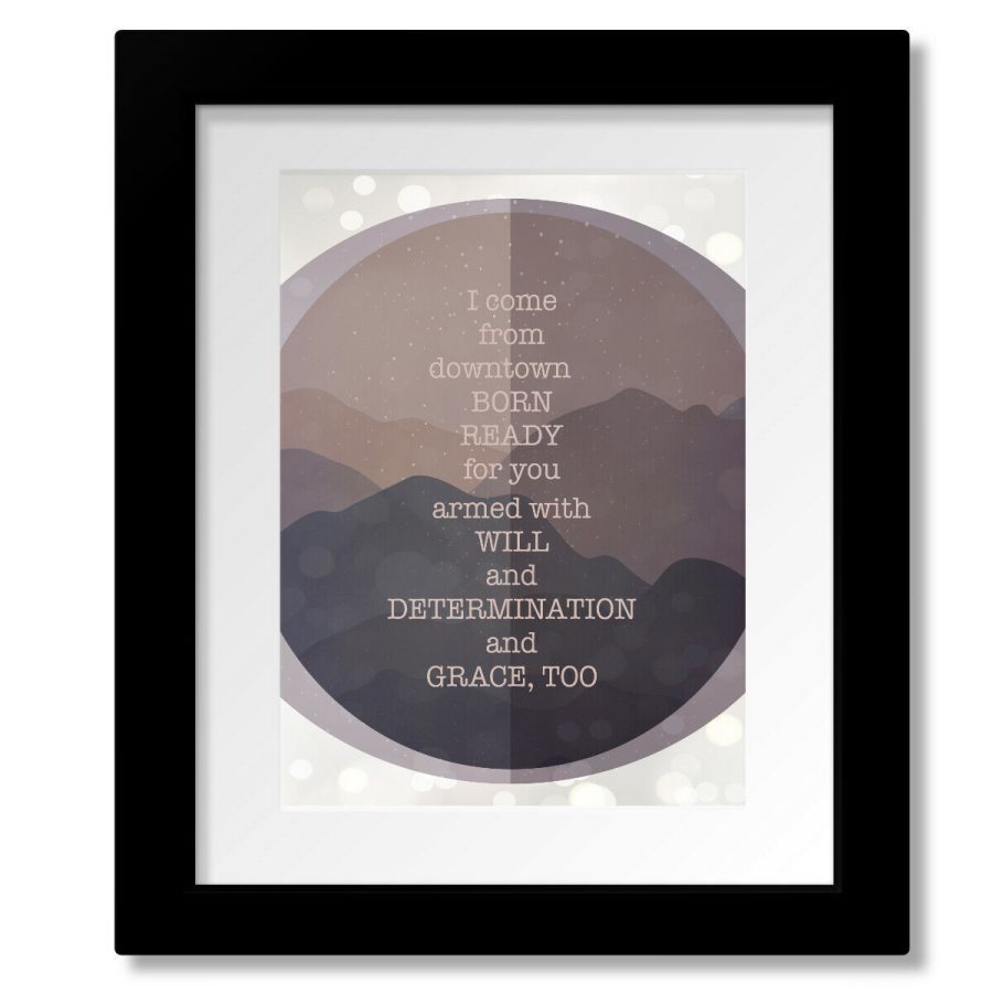 Grace Too by Tragically Hip - Song Lyric Music Inspired Print, Canvas or Plaque