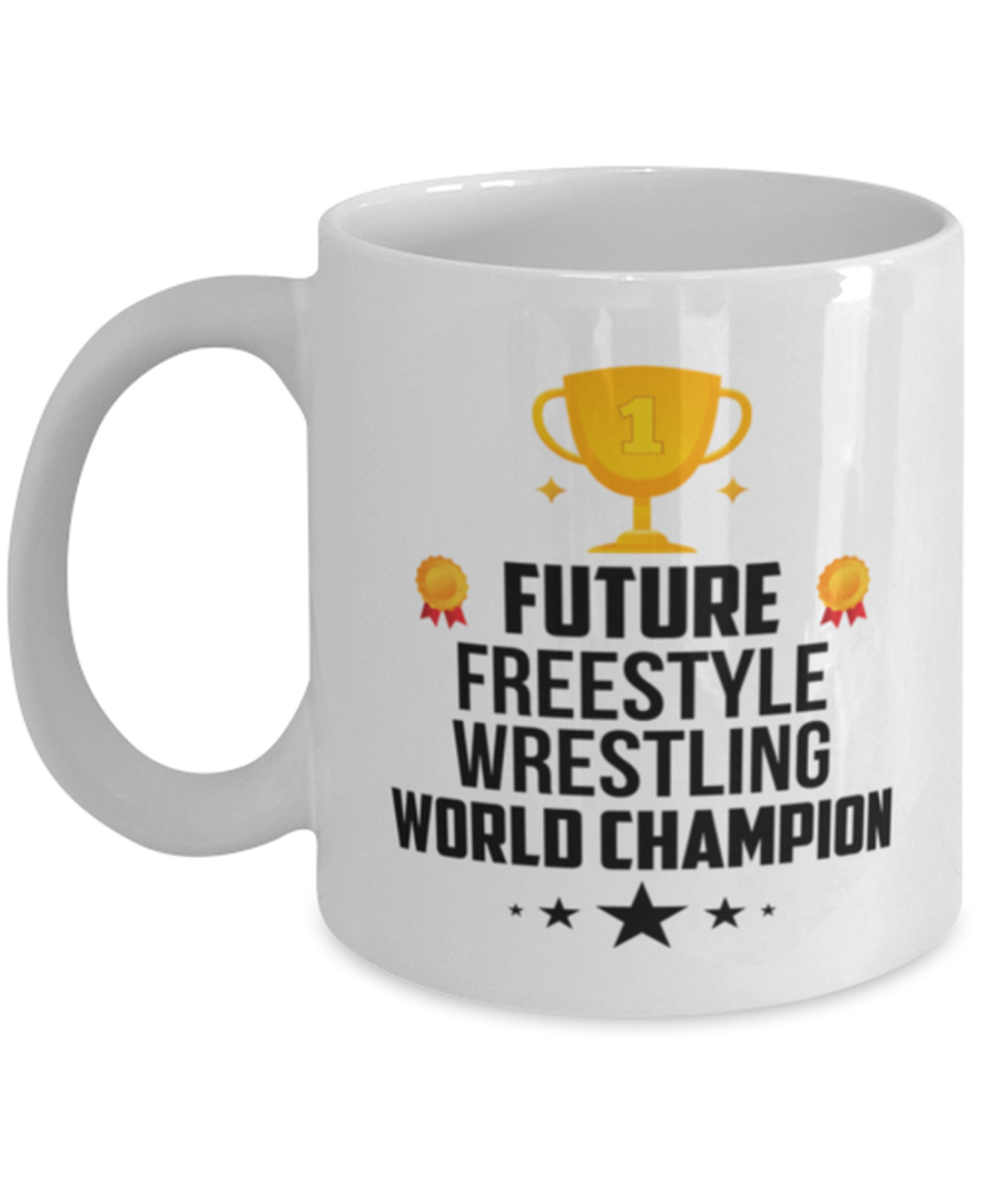 Graduation Mug - Future Freestyle Wrestling Funny Coffee Cup For Sports