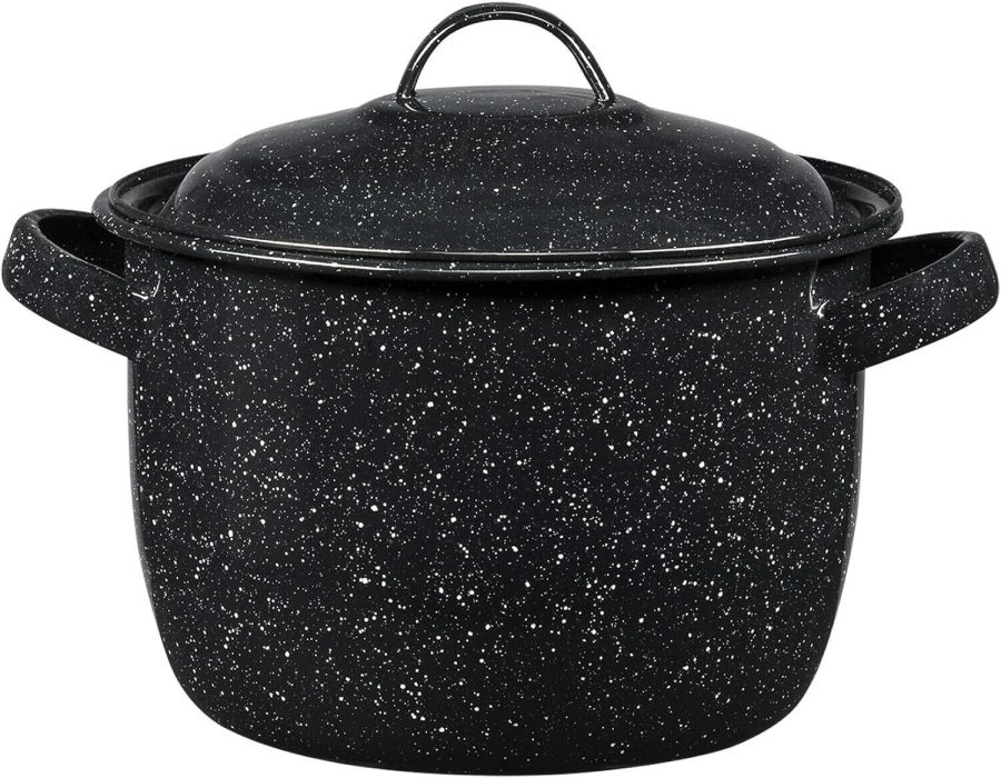 Granite Ware 38722 4 QT Bean Pot with Lid For Making Beans, Stews, or Any Meal