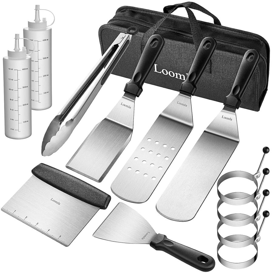 Griddle Accessories For Blackstone,13 Pc Flat Top Grill Accessories With Scraper