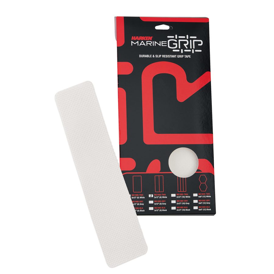 HARKEN MG1003-TWH MARINE GRIP TAPE - 3 X 12 INCH - TRANSLUCENT WHITE - 8 PIECES