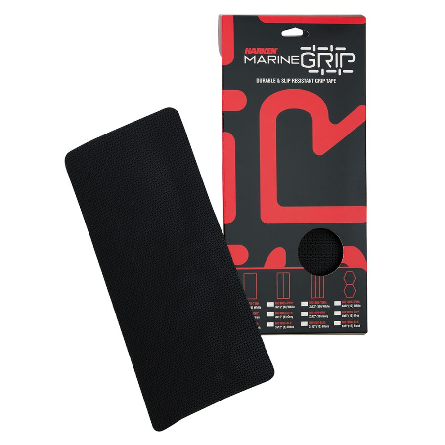 HARKEN MG1006-BLK MARINE GRIP TAPE - 6 X 12 INCH - BLACK - 6 PIECES