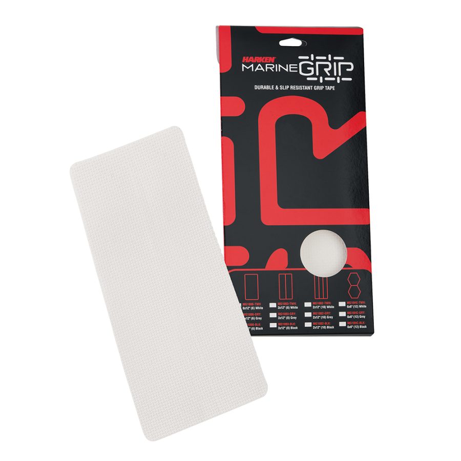 HARKEN MG1006-TWH MARINE GRIP TAPE - 6 X 12 INCH - TRANSLUCENT WHITE - 6 PIECES