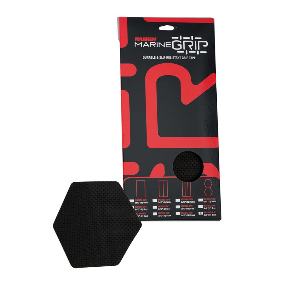 HARKEN MG10HC-BLK MARINE GRIP TAPE - HONEYCOMB - BLACK - 12 PIECES