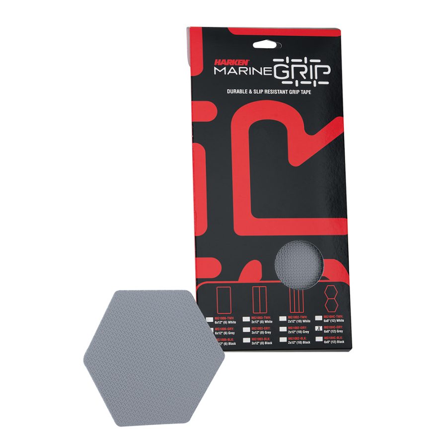 HARKEN MG10HC-GRY MARINE GRIP TAPE - HONEYCOMB - GREY - 12 PIECES