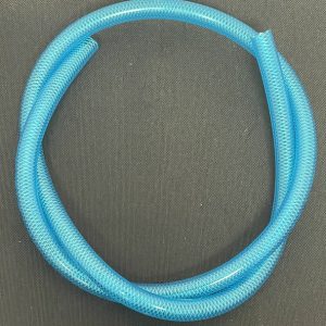 HELIX RACING 380-0305 3/8FT ID X 1/2FT OD X 10FT HIGH PRESS, For Powersport Applications; High Pressure Handles Up To 200 PSI; 10 Foot Length; 3/8 Inch Inner Diameter x 1/2 Inch Outer Diameter; Transparent Blue; Nylon Interbraid Polyurethane