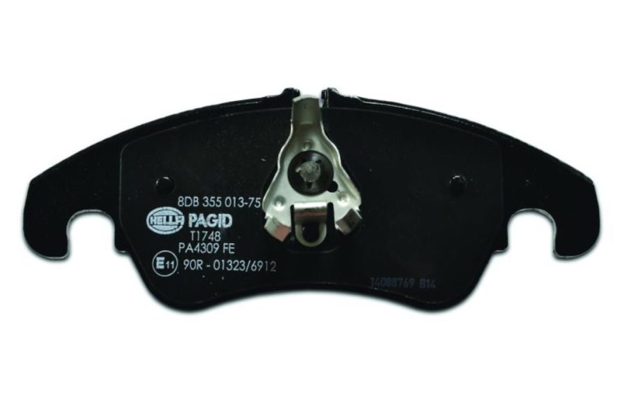 HELLA 355013751 BRAKE PAD SET DISC BRAKE, Low-Metallic; Set Of 2; With Mounting Hardware