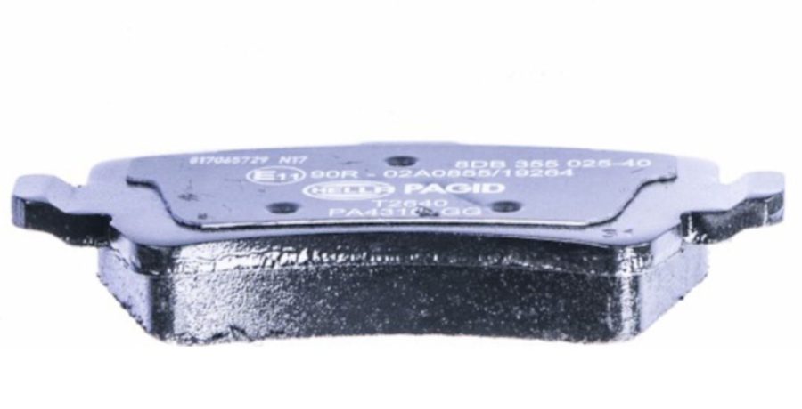 HELLA 355025401 BRAKE PAD SET DISC BRAKE, Low-Metallic; Set Of 2; With Mounting Hardware