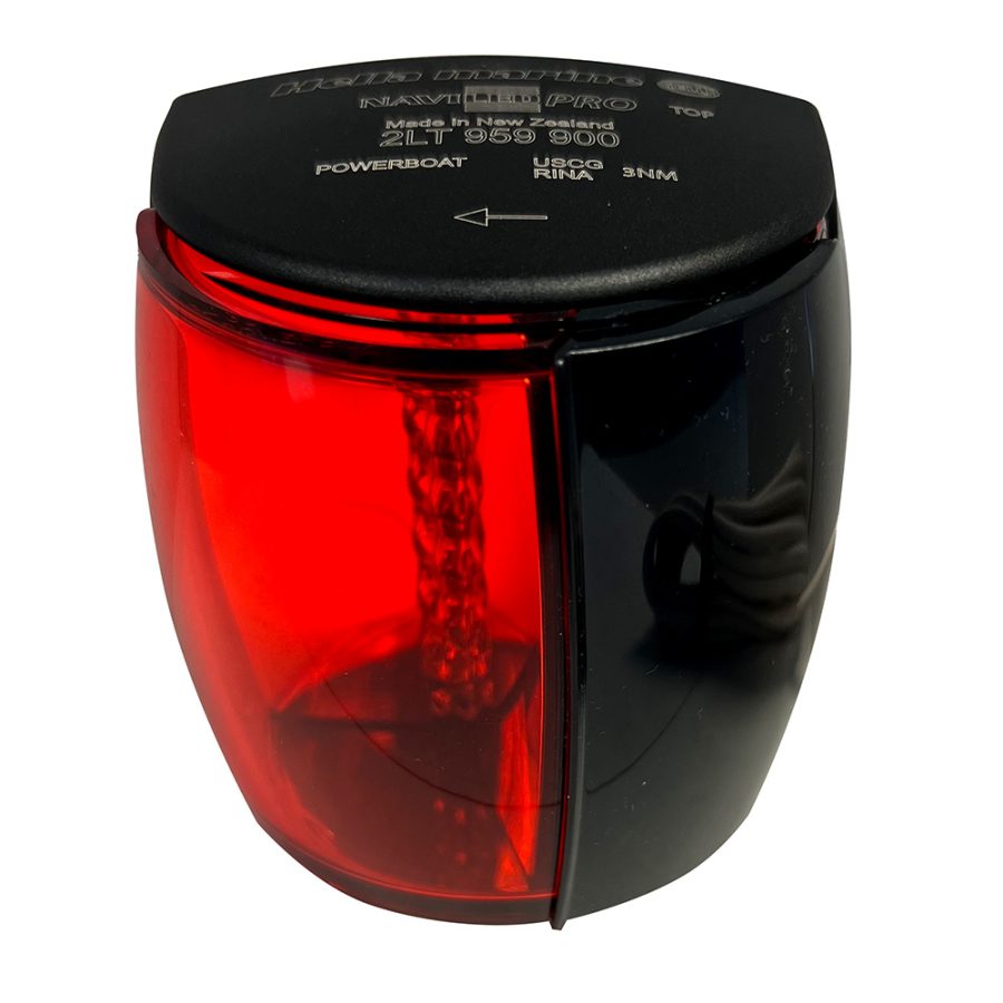 HELLA MARINE 017146101 NaviLED PRO Port Navigation Lamp - Black - 3NM