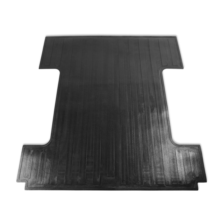 HOLLEY 06-6772BM 1967-1972 C10 SHORT BED RUBBER MAT, Direct Fit; With Raised Edges; Black; Rubber