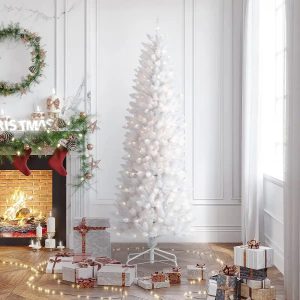 HOMAKER Fraser Fir White Christmas Tree - 6.5FT