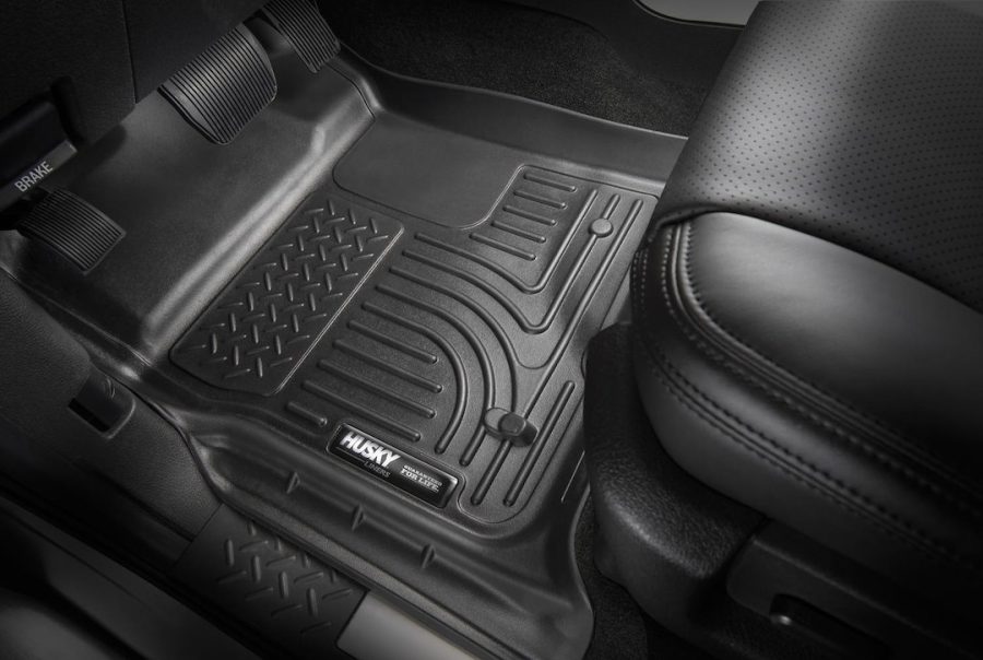 HUSKY LINERS 14431 3RD SEAT FLOOR LINER, Molded Fit; Raised Channels And Edges; Black; TPO (Thermoplastic Olefin); 1 Piece