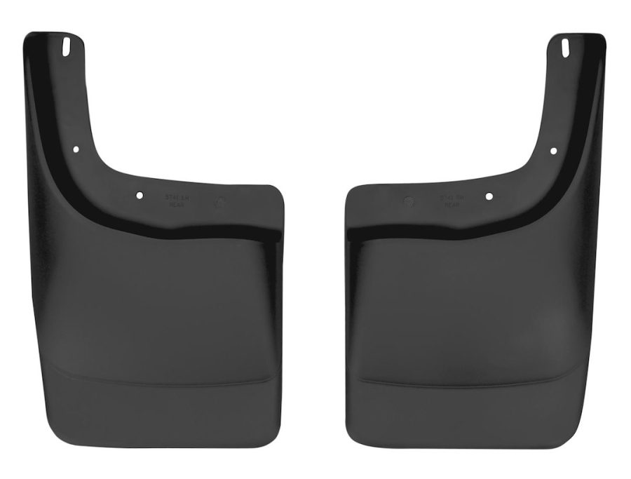 HUSKY LINERS 57411 M.G. F150 LARIAT RR 97-03, Direct-Fit; Set of 2; Contoured; Without Logo; Black; Thermoplastic; Screw On