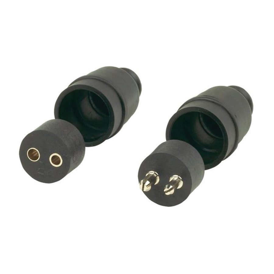 HUSKY TOWING 30258 Products Connector, 2-Pin Round